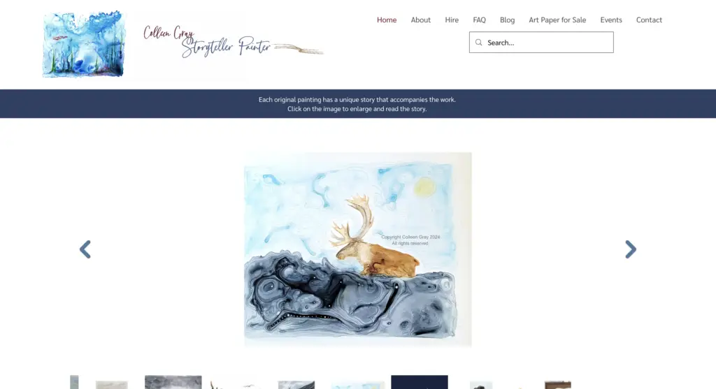 Colleen Gray Art - Home page top